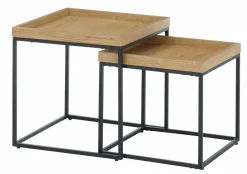 Couchtisch 2er Set braun^ Couch- & Beistelltische