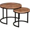 Couchtisch Set braun^ Couch- & Beistelltische