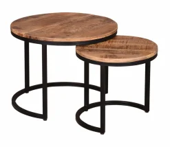 Couchtisch Set braun^ Couch- & Beistelltische