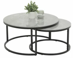 Couch- & Beistelltische> Couchtisch-Set grau