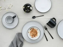 CreaTable Kombigeschirr 16tlg schwarzweiß^ Geschirrsets