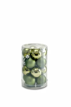 Decoris 16er Kugelbox 3,5cm grün^ Dekoration