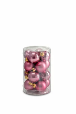 Decoris 16er Kugelbox 3,5cm pink^ Dekoration