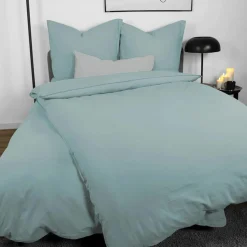 Dero Textil Bettwäsche blau^ Linon-Renforce