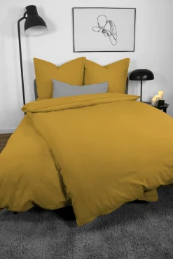 Linon-Renforce>Dero Textil Bettwäsche gelb