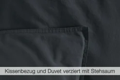 Linon-Renforce>Dero Textil Bettwäsche grau