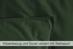 Dero Textil Bettwäsche grün^ Linon-Renforce