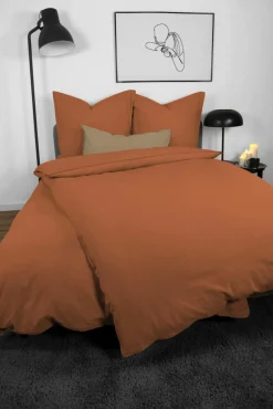 Linon-Renforce>Dero Textil Bettwäsche orange