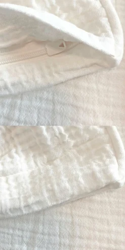 Dero Textil Musselin-Bettwäsche weiß^ Musselin