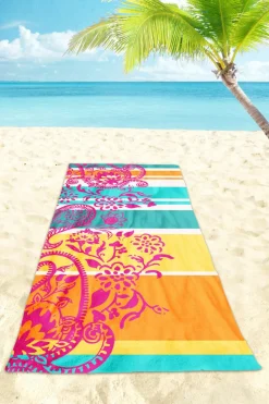 Strandlaken>Dero Textil Strandtuch Summer Paisley mehrfarbig