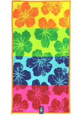 Strandlaken>Dero Textil Strandtuch Summer Hibiscus mehrfarbig