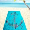 Strandlaken>Dero Textil Velour-Strandtuch blau
