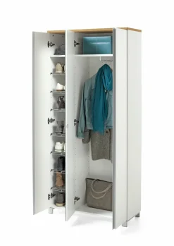 Dielenschrank weiß^ Garderoben