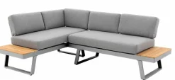Doppler Ecklounge 2 tlg. grau^ Gartenlounge Sets