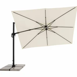 Doppler Pendelschirm weiß^ Sonnenschirme