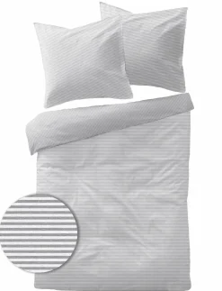 Dormisette Jersey-Melange-Bettwäsche grau^ Jersey