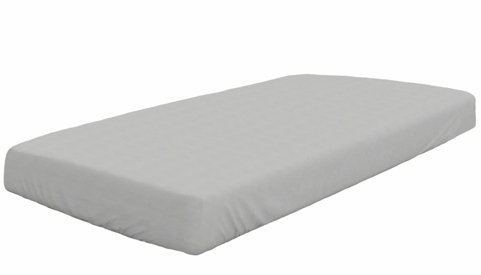 Bettlaken>Dormisette Jersey-Spannbettlaken silberfarben