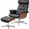 Drehsessel mit Hocker^ Tv & Relaxsessel