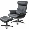 Tv & Relaxsessel> Drehsessel mit Hocker schwarz