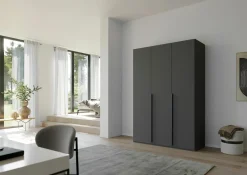 Kleiderschränke> Drehtürenschrank grau