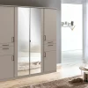 Drehtürenschrank 6-trg. grau^ Kleiderschränke