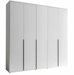 Drehtürenschrank 5-trg. weiß^ Kleiderschränke