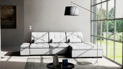 Sofas & Couches> Eckgarnitur blau