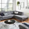 Sofas & Couches> Eckgarnitur grau