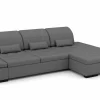 Sofas & Couches> Eckgarnitur grau