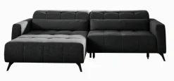 Sofas & Couches> Eckgarnitur schwarz