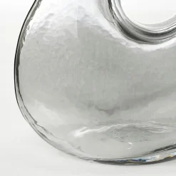 Dekoration>Edelman Glasvase 25cm grau