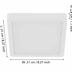 Eglo LED-Aufbauleuchte 1flg weiß^ Deckenleuchten