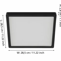 Eglo LED-Aufbauleuchte 1flg schwarz^ Deckenleuchten
