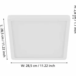 Deckenleuchten>Eglo LED-Aufbauleuchte 1flg weiß