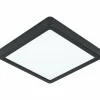 Deckenleuchten>Eglo LED-Ein-/Aufbauleuchte 1flg schwarz