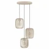 Eglo Pendelleuchte 3flg beige^ Pendelleuchten