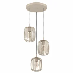 Eglo Pendelleuchte 3flg beige^ Pendelleuchten