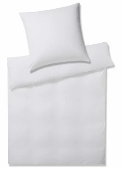 Jersey>Elegante Mako-Feinjersey-Bettwäsche weiß