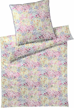 Elegante Mako-Satin-Bettwäsche weiß^ Satin