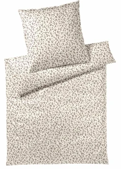 Satin>Elegante Mako-Satin-Bettwäsche braun