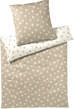 Elegante Mako-Satin-Bettwäsche beige^ Satin