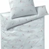 Satin>Elegante Satin-Bettwäsche blau