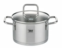 Töpfe>Elo Fleischtopf m. Deckel 16cm silberfarben