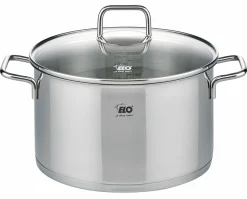 Töpfe>Elo Fleischtopf m. Deckel 24cm silberfarben