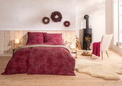 Estella Edelflanell-Bettwäsche rot^ Flanell|Biber