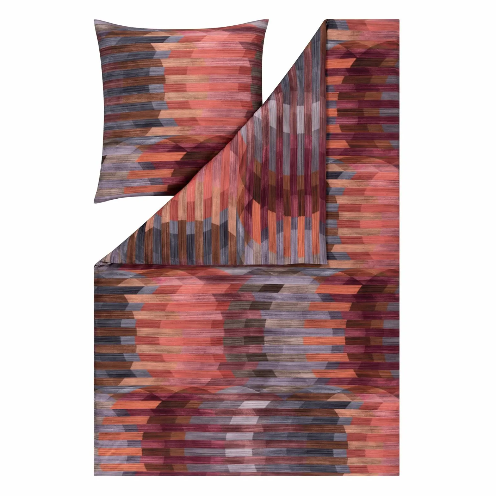 Jersey>Estella Mako-Interl.-Jersey-Bettwäsche rot