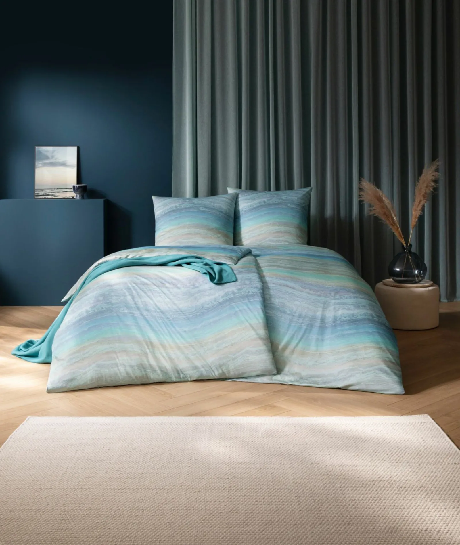Estella Mako-Interl.-Jersey-Bettwäsche blau^ Jersey