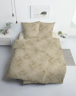 Jersey>Estella Mako-Interl.-Jersey-Bettwäsche beige