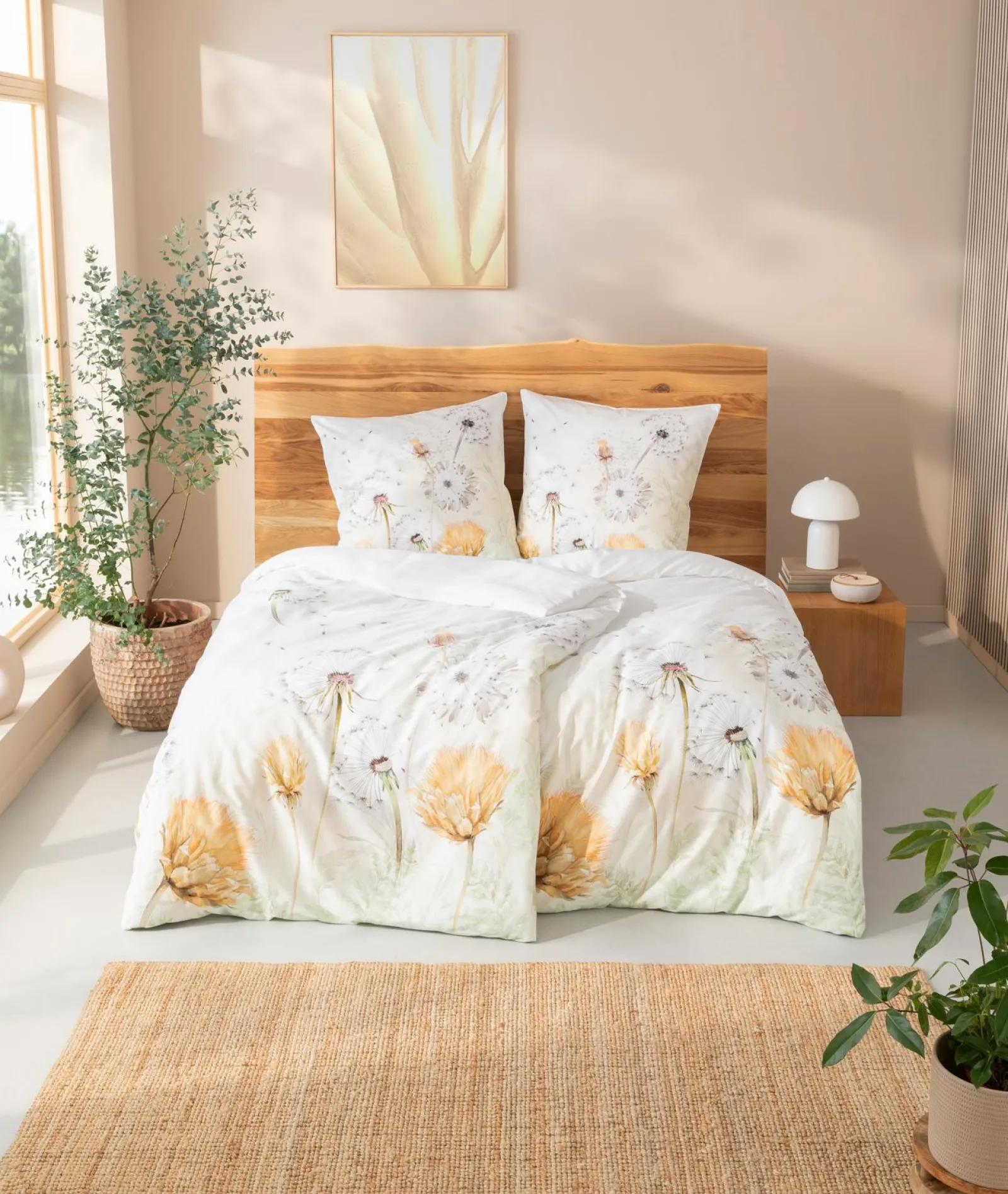 Estella Mako-Satin Bio-Bettwäsche beige^ Satin