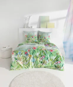 Estella Mako-Satin-Bettwäsche grün^ Satin